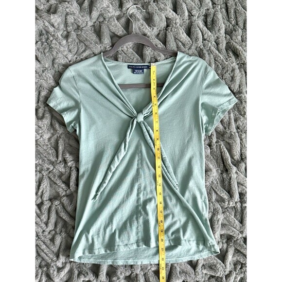 Ralph Lauren Sport Women’s Shirt V-Neck with A Front Knot Tie Detail. Medium - Picture 11 of 12